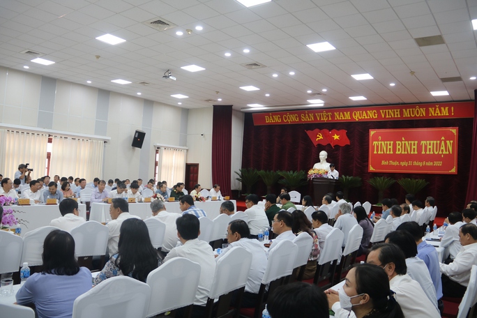 Đoàn công tác của Chính phủ do Thủ tướng dẫn đầu làm việc với lãnh đạo tỉnh Bình Thuận. 
